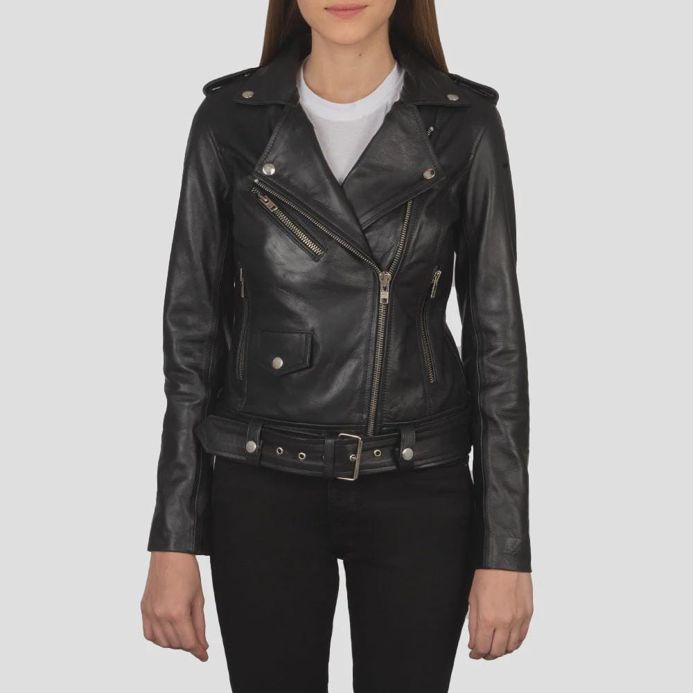 Women's Asymmetrical Biker Jacket