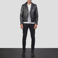 Men's Asymmetrical Biker Jacket