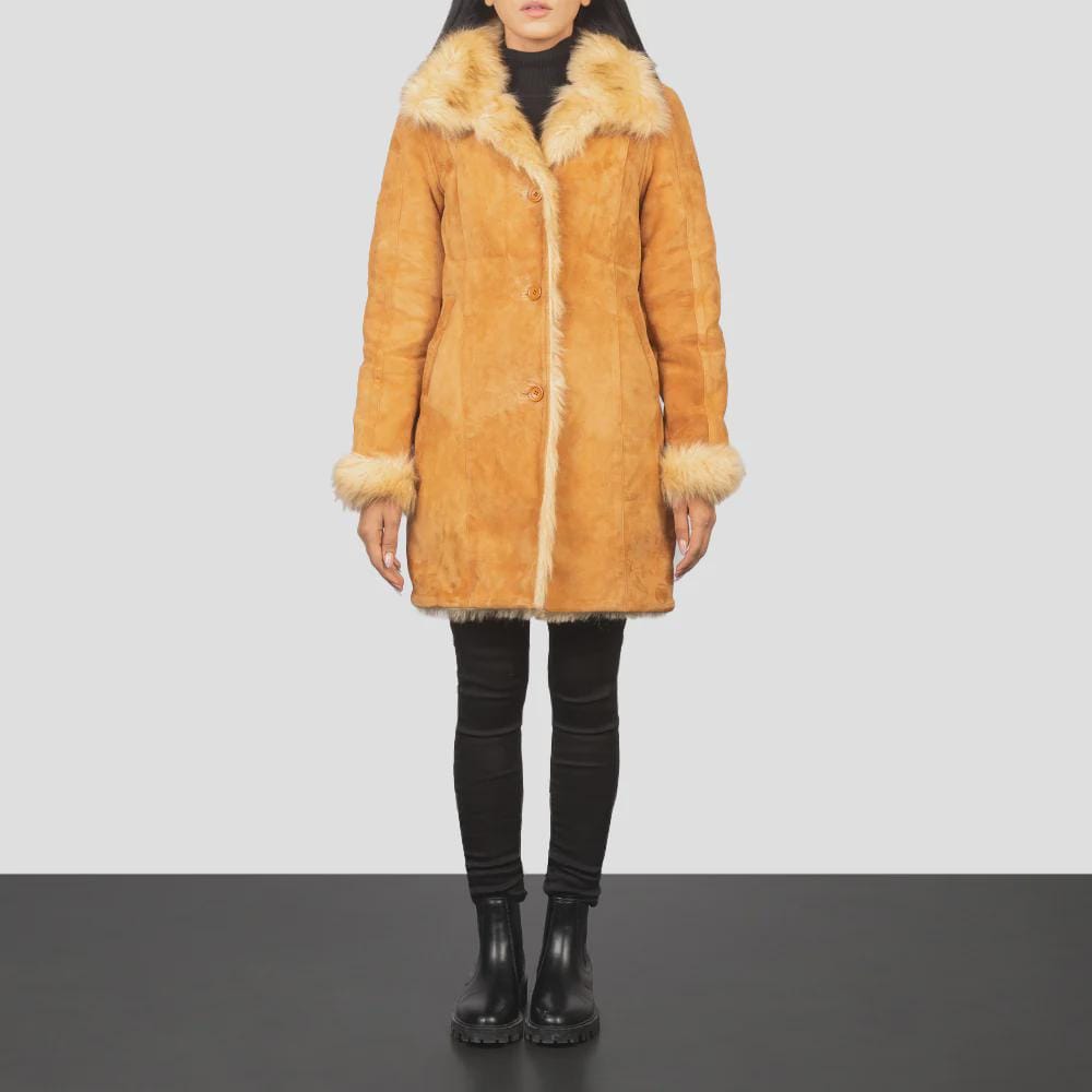 Women's Winter Coat in Beige