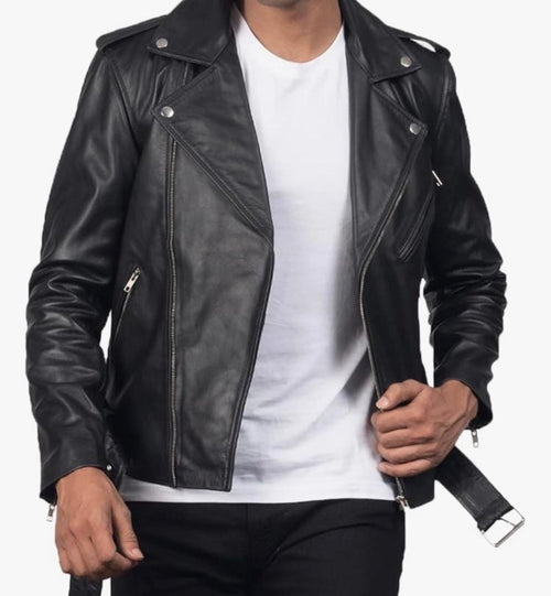 Men's Asymmetrical Biker Jacket
