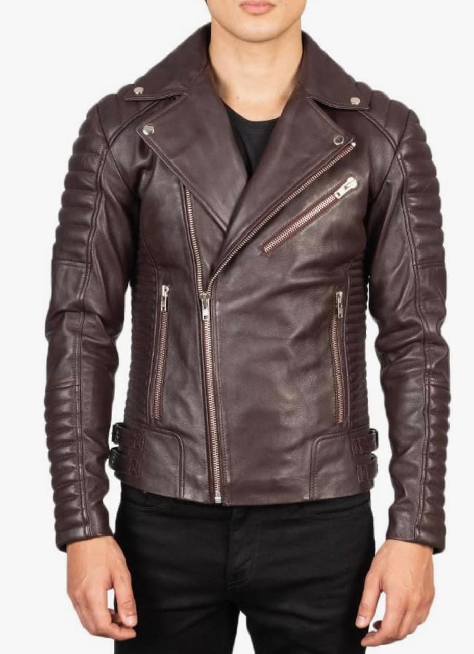 Men's Quilted Biker Jacket