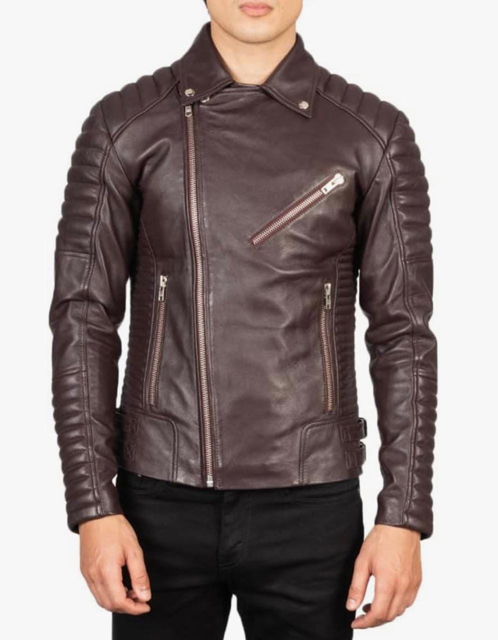 Men's Quilted Biker Jacket