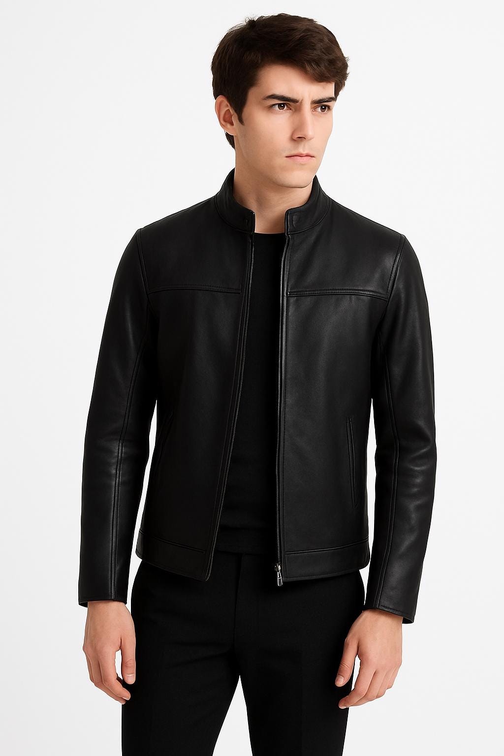 Black Classic Leather Jacket