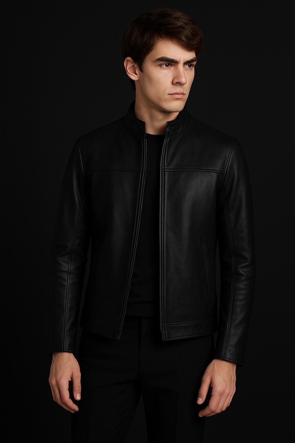 Black Classic Leather Jacket