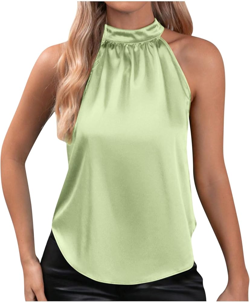 Silky Excellence Halter Blouse