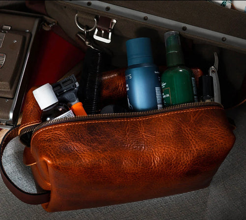 Bison Heritage Leather Dopp Bag