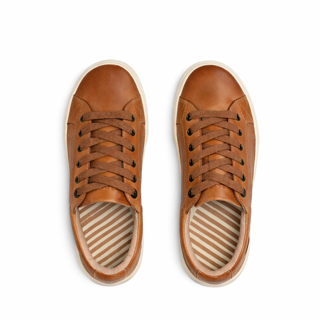 Women's Leather Low-Top Sneakers