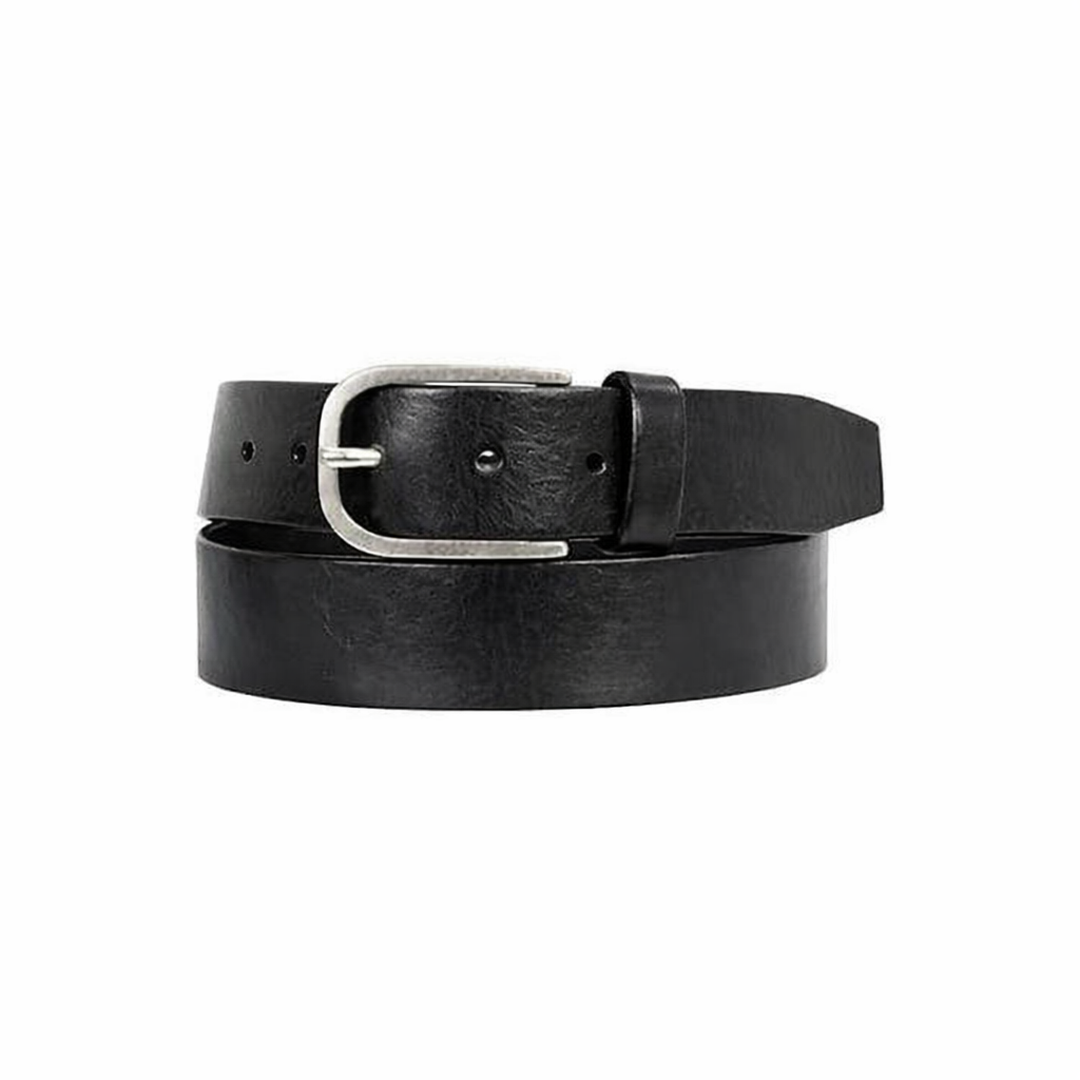 Black Belt with Rounded Buckle
