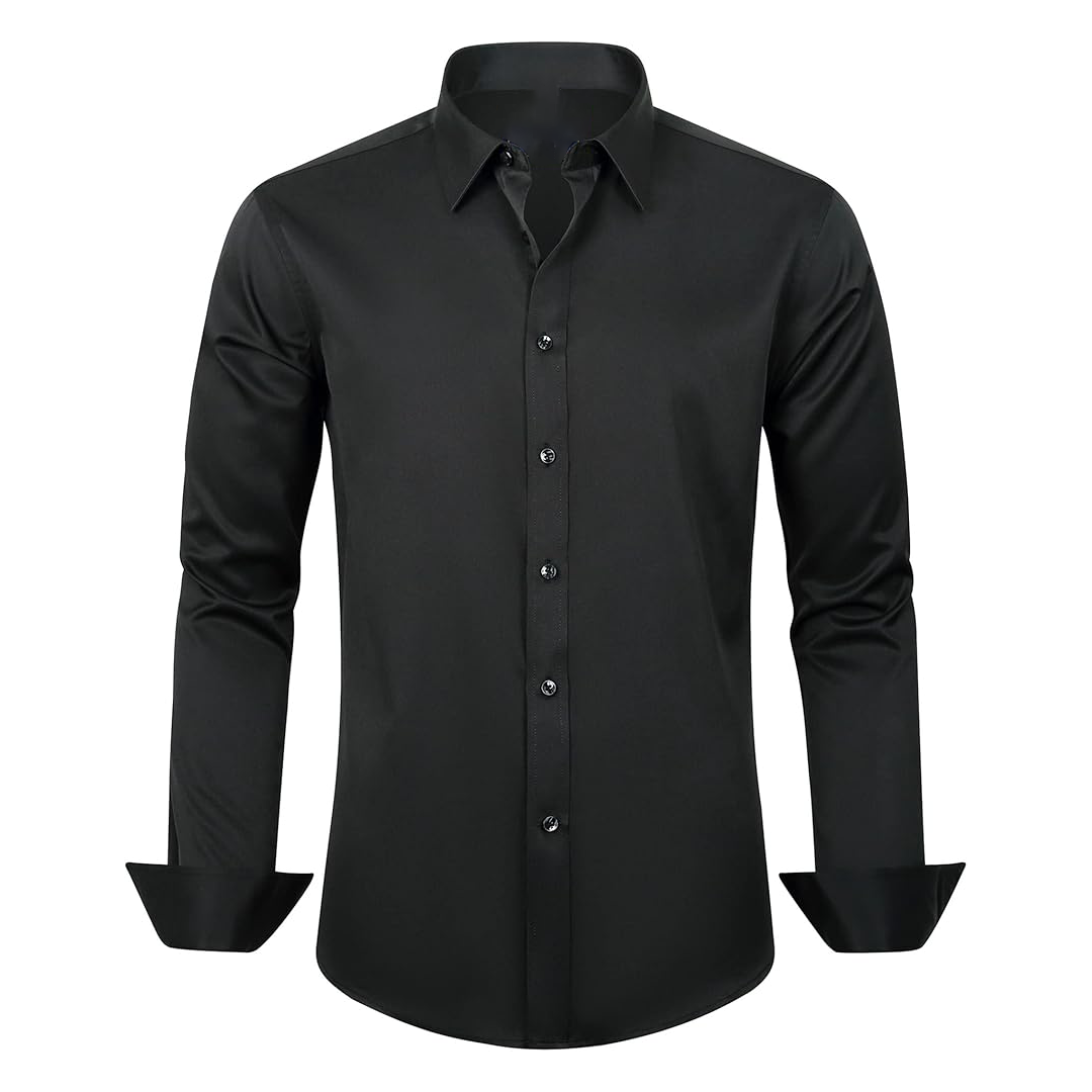 Men's Black Button Up