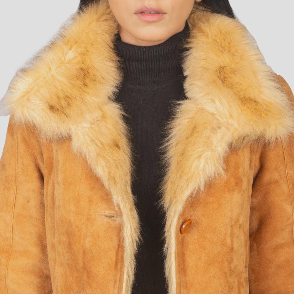 Women's Winter Coat in Beige