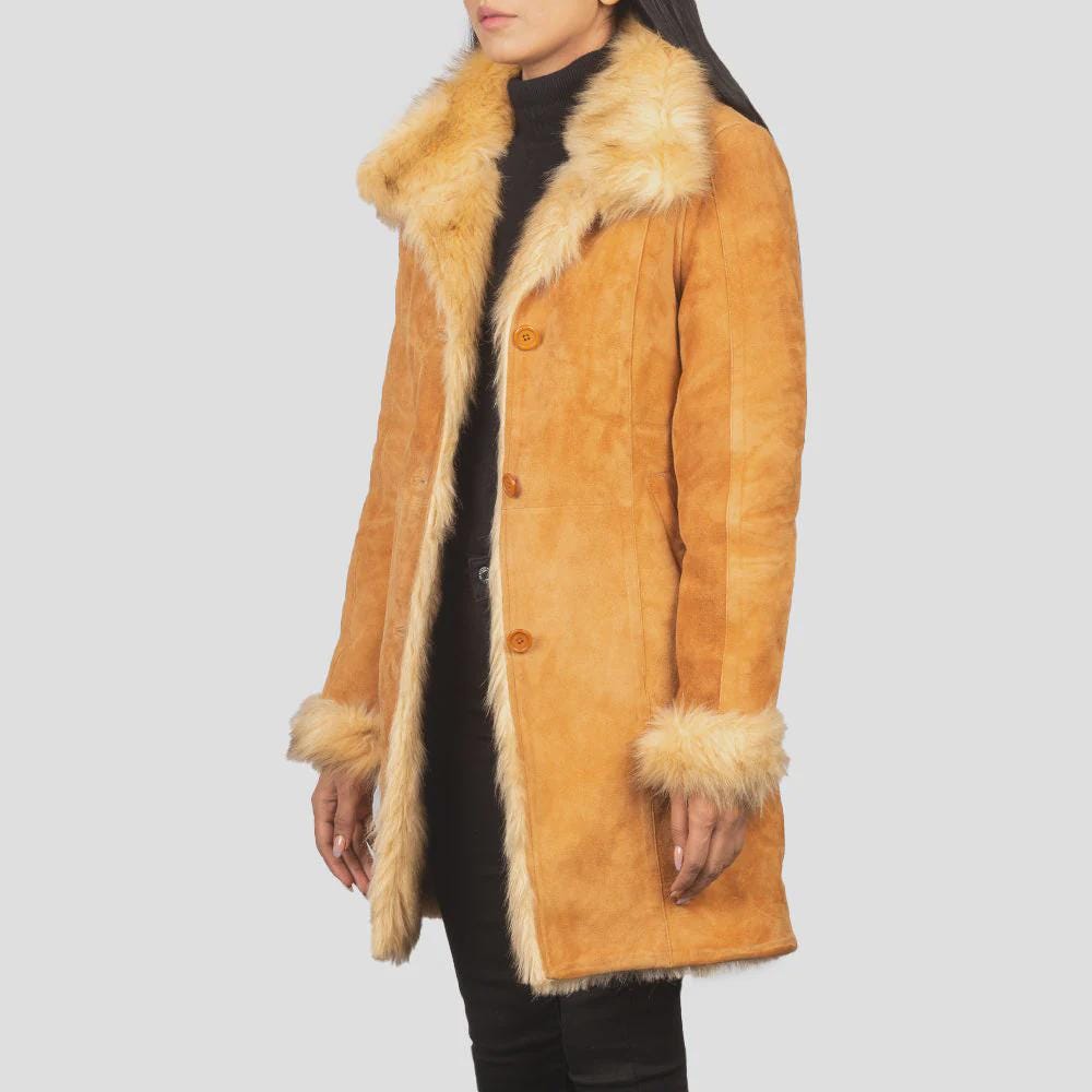 Women's Winter Coat in Beige