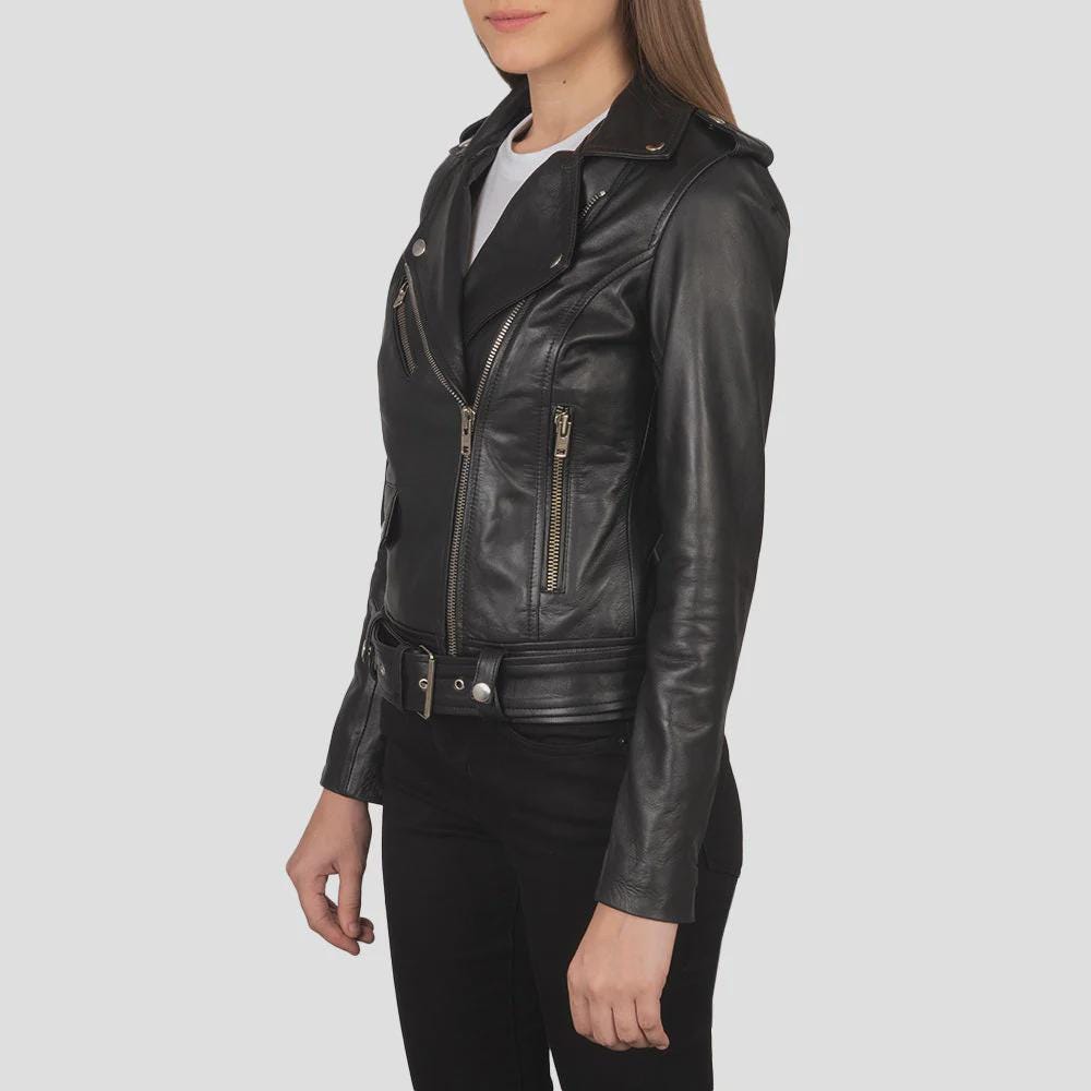 Women's Asymmetrical Biker Jacket