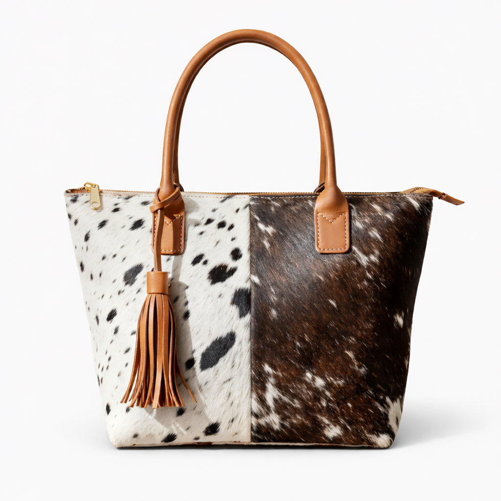 Hair-On Hide Leather Carryall