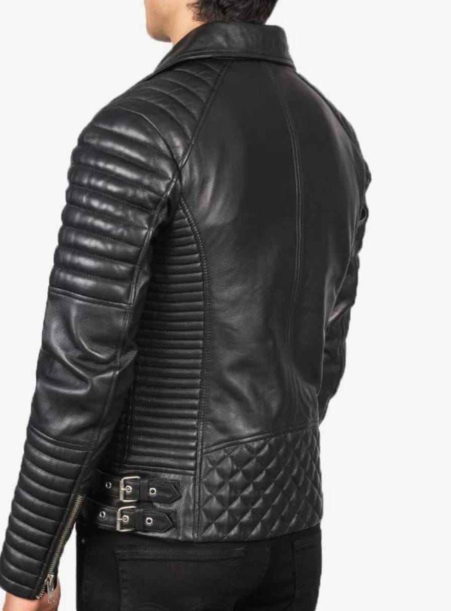 Men's Quilted Biker Jacket
