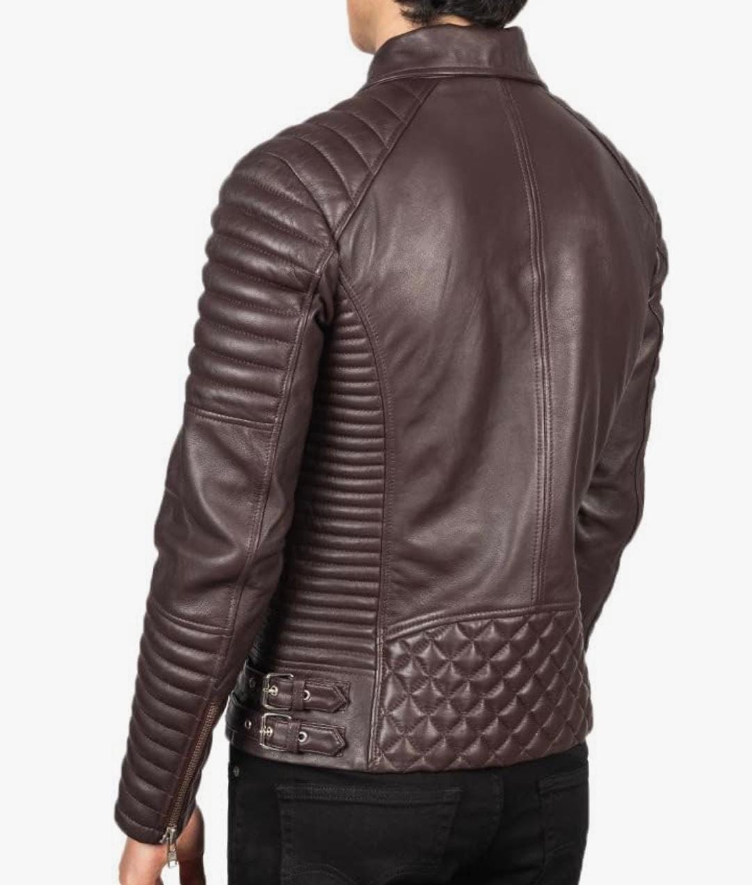 Men's Quilted Biker Jacket
