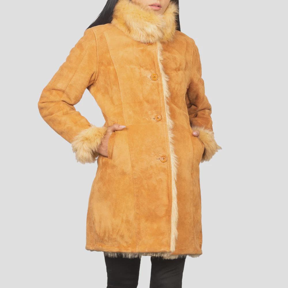 Women's Winter Coat in Beige