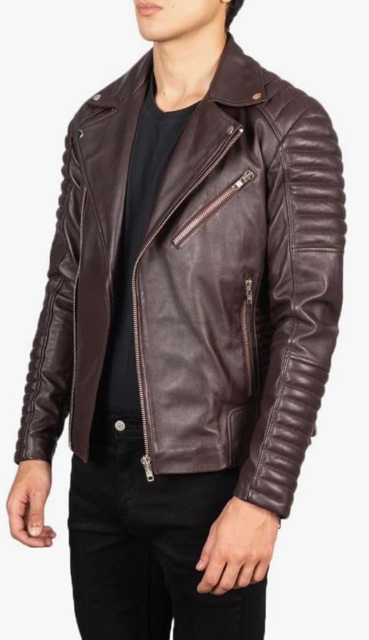 Men's Quilted Biker Jacket