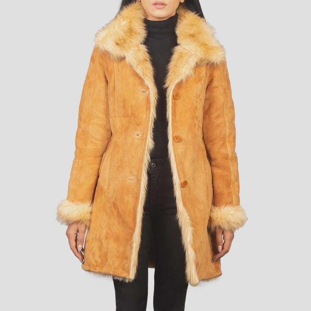 Women's Winter Coat in Beige