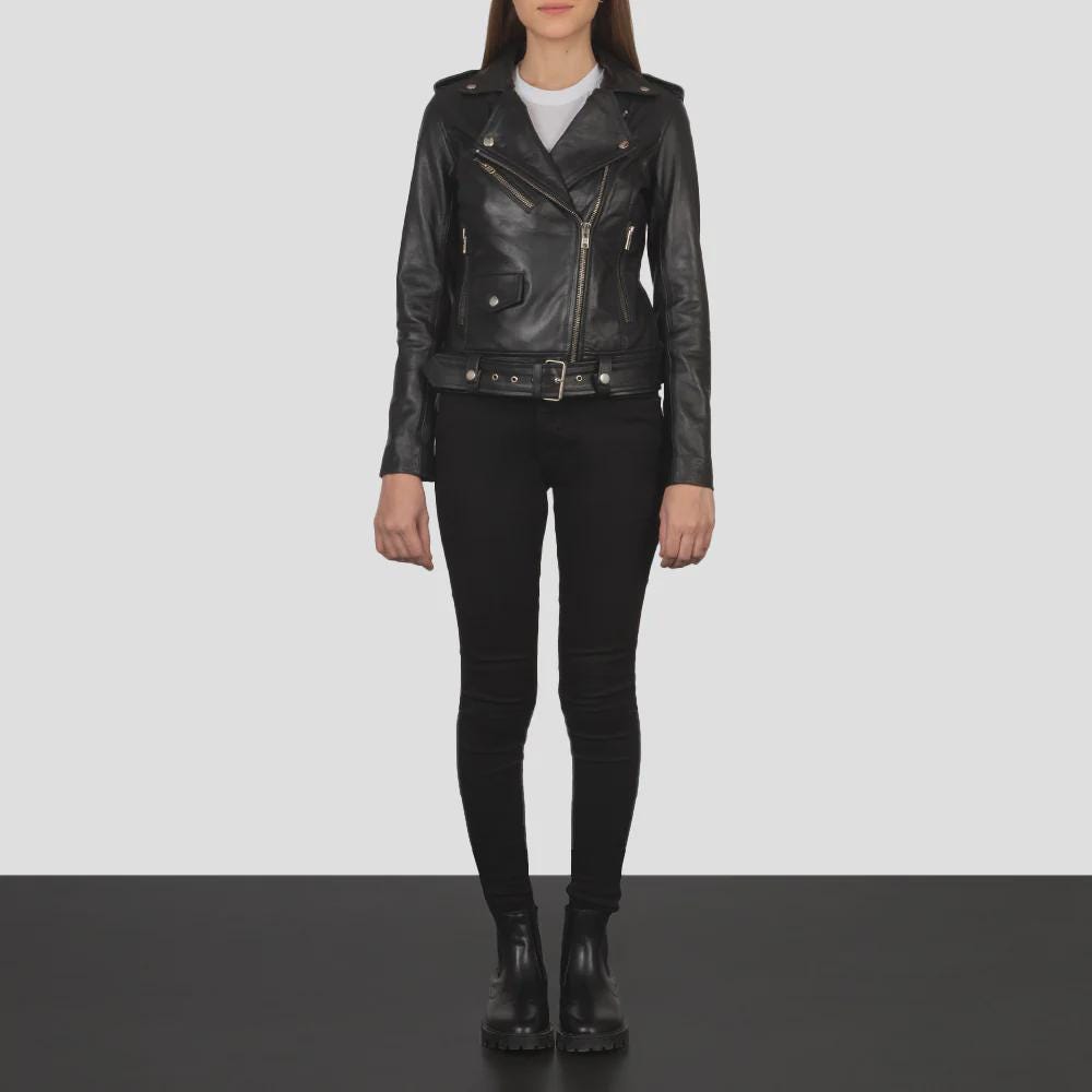 Women's Asymmetrical Biker Jacket