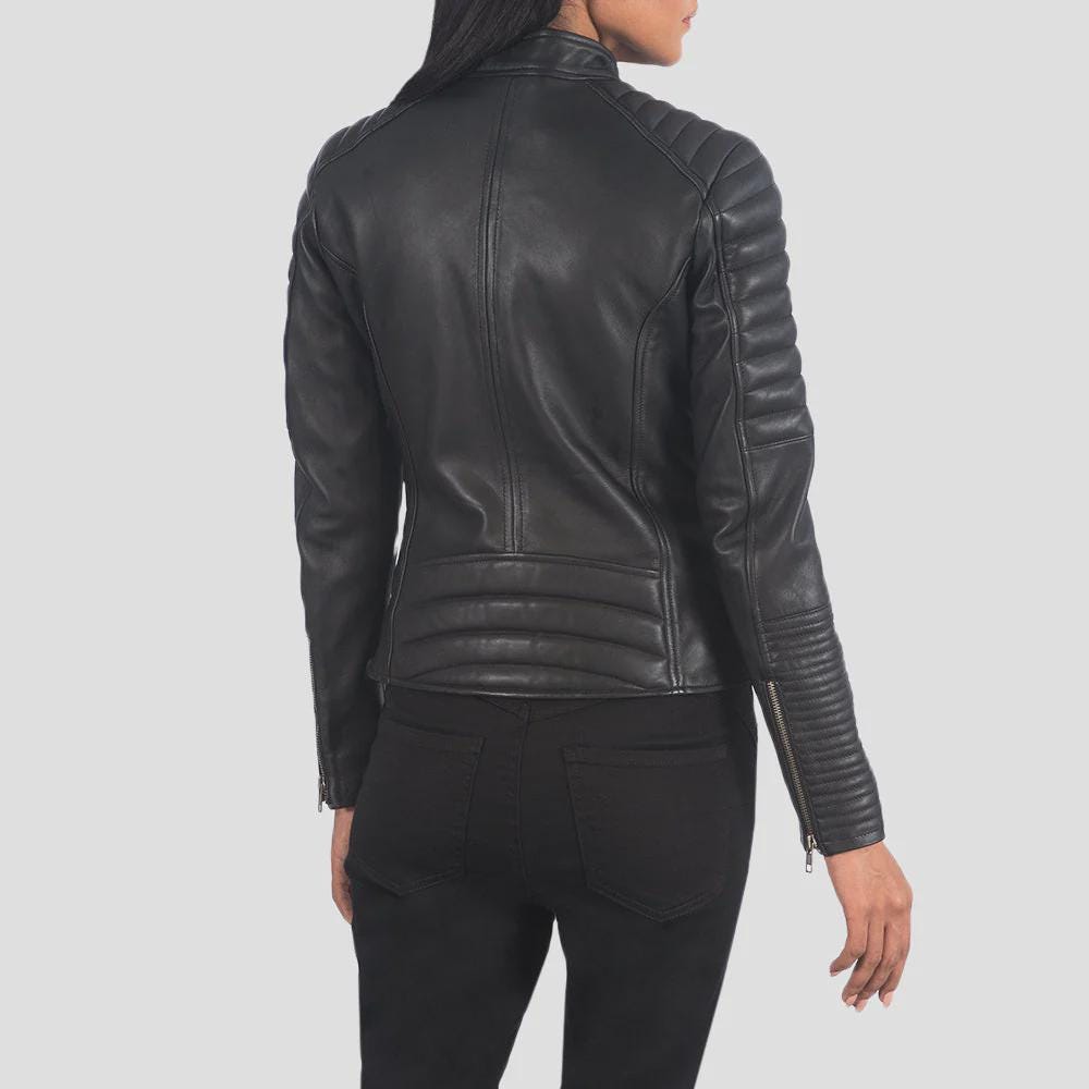 Women's Quilted Biker Jacket