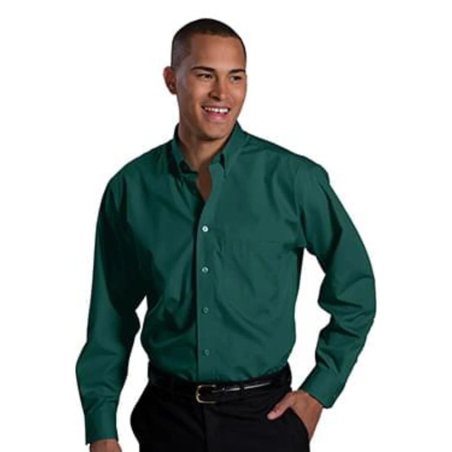Men's Green Button up